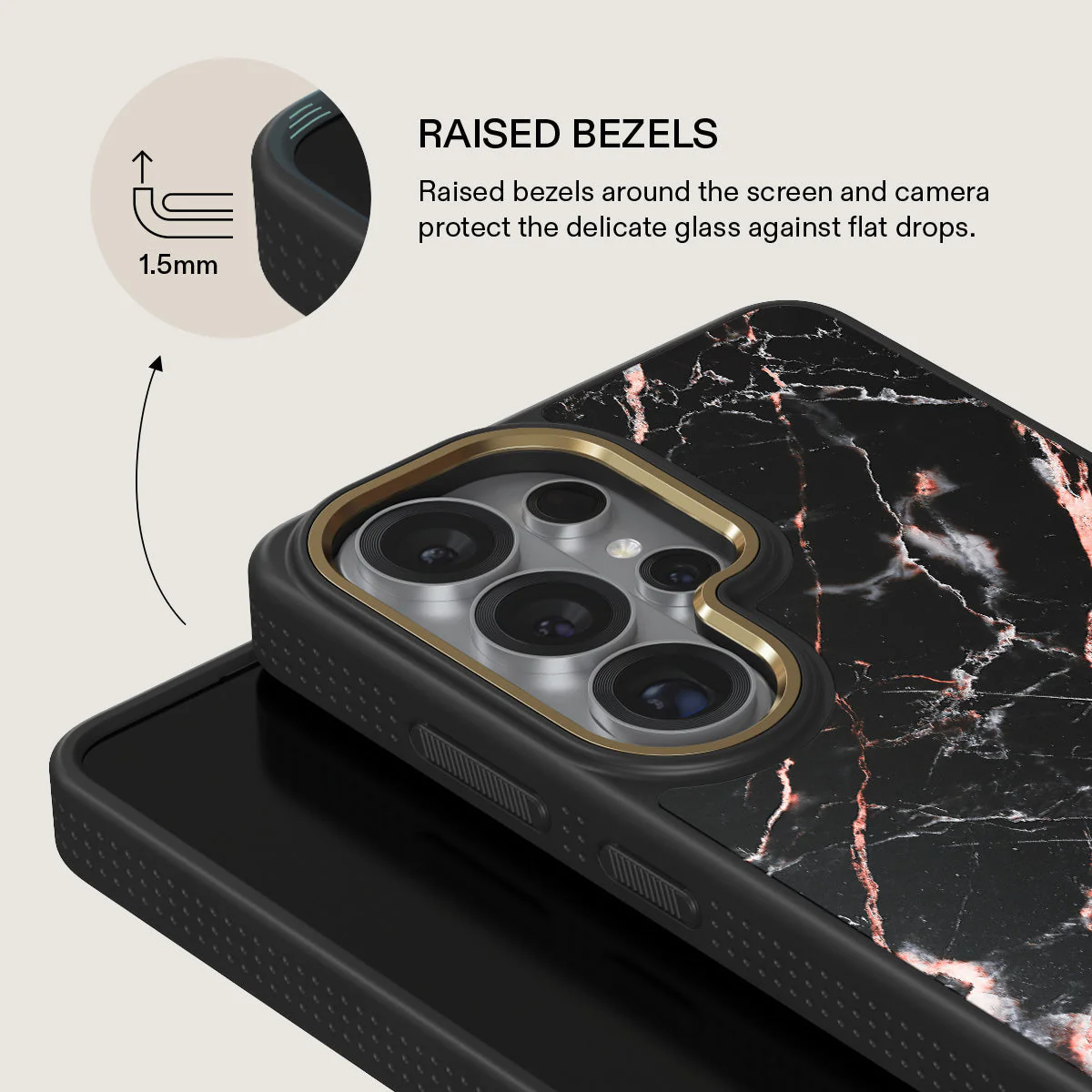 Rose Gold Marble - Samsung Galaxy S26 Ultra Case - Image 8