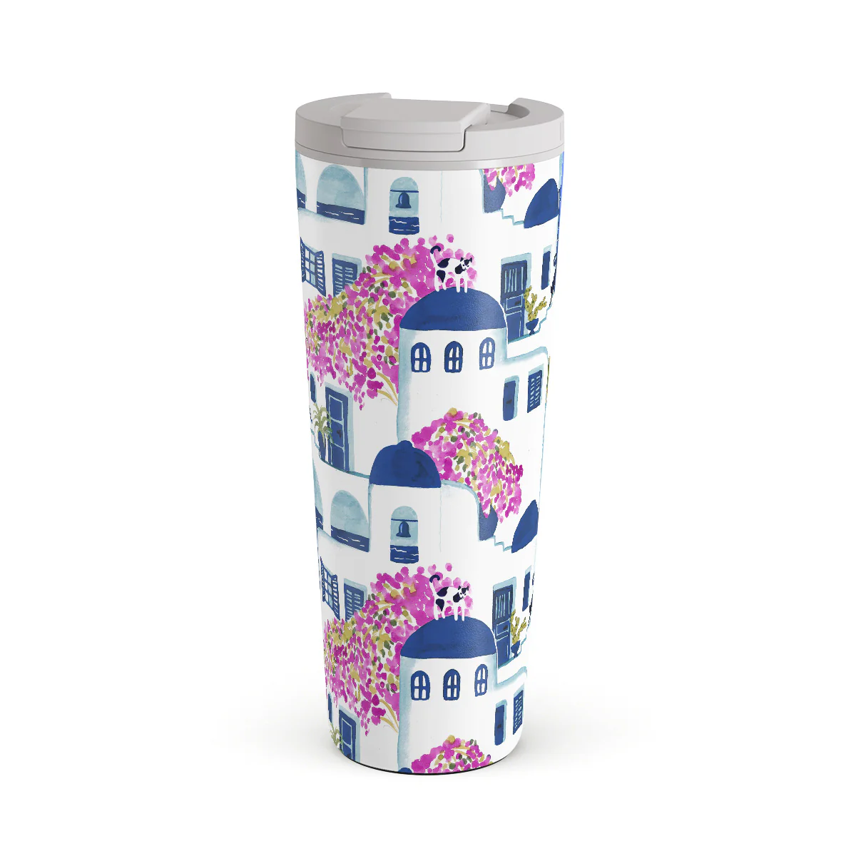 Santorini - Travel Mug - Image 4