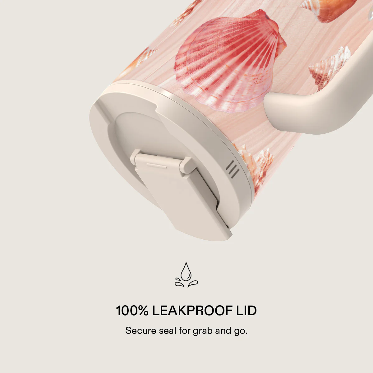 Seashells - EasyGrip Travel Mug - Image 3