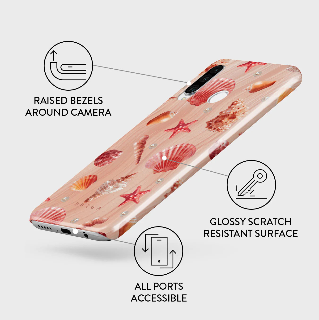 Seashells - Huawei P30 Lite Case - Image 3