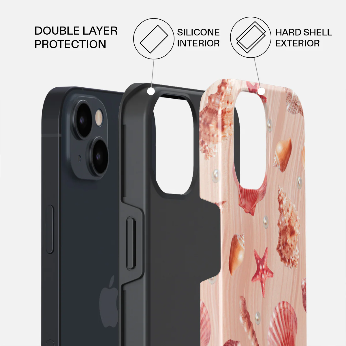 Seashells - iPhone 13 Mini Case - Image 2