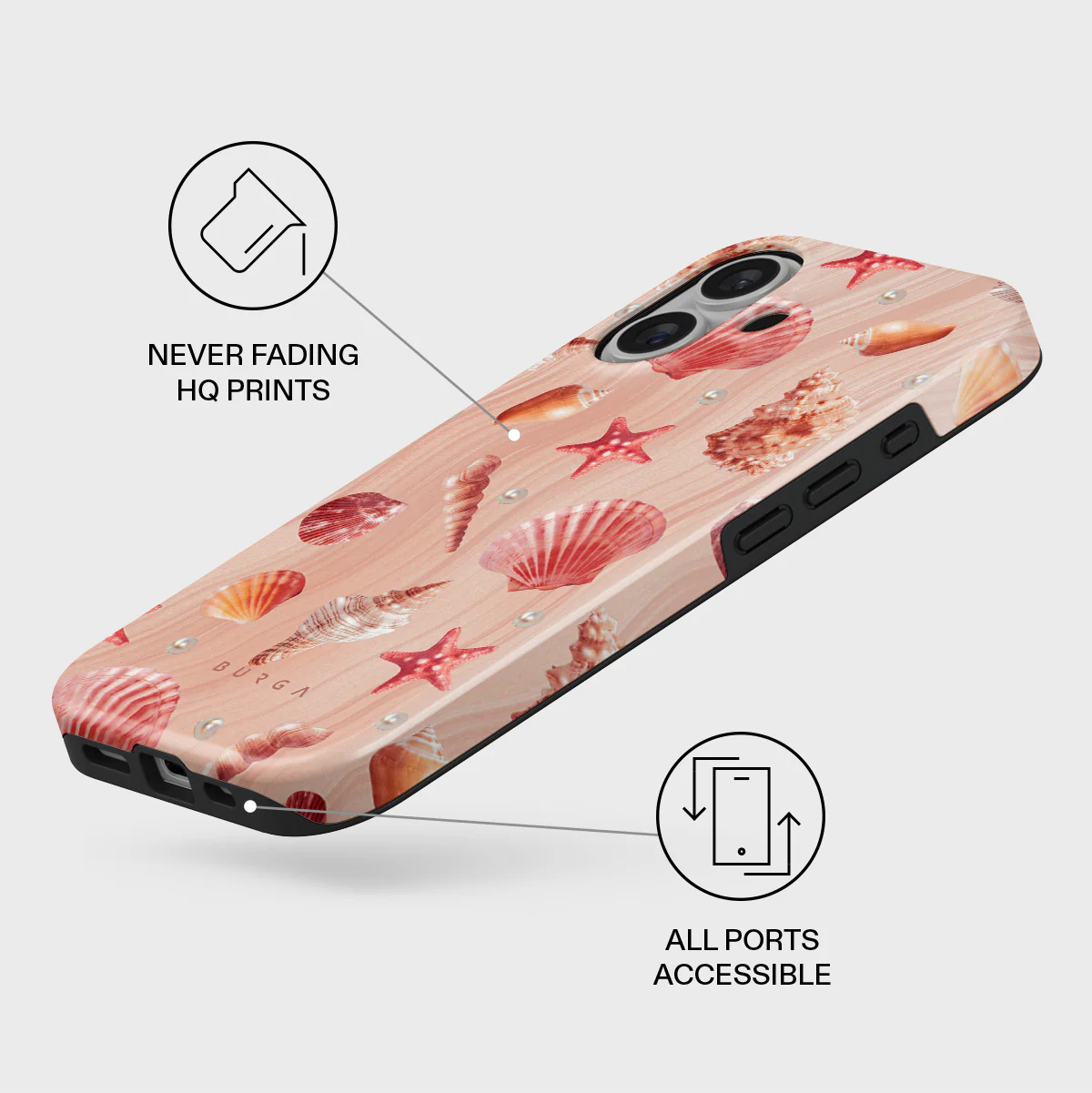 Seashells - iPhone 16 Plus Case - Image 3
