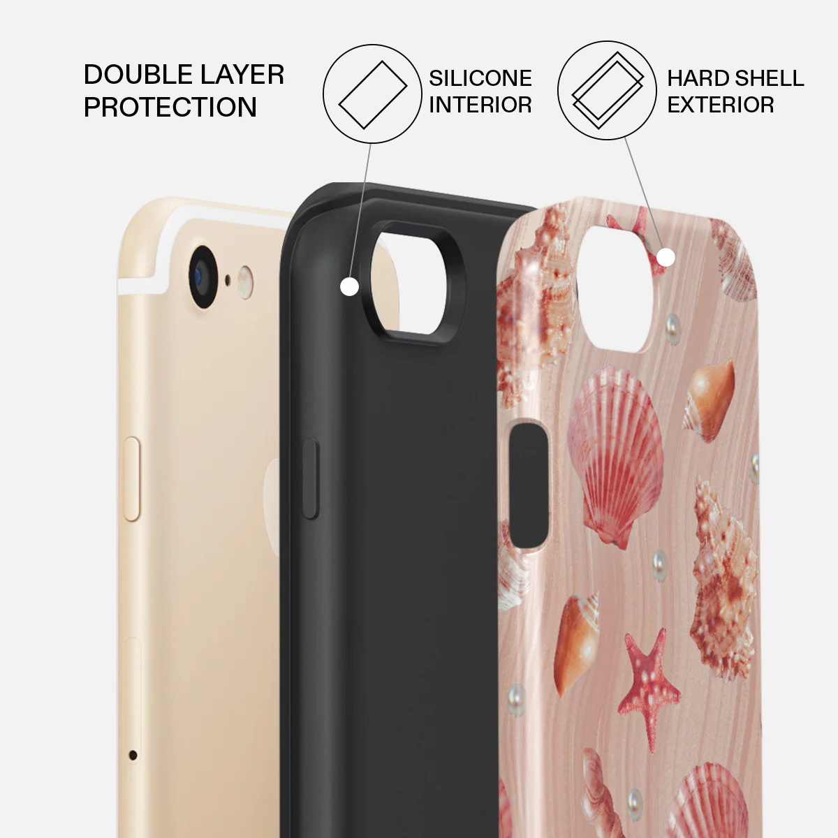 Seashells - iPhone SE (2022) Case - Image 2