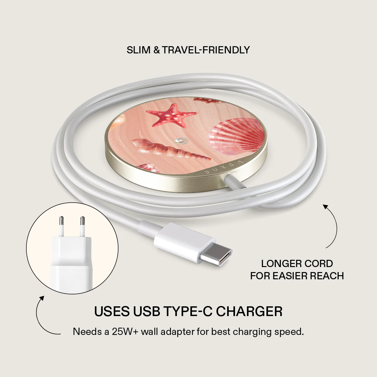 Seashells - Magnetic Wireless Charger - Image 3