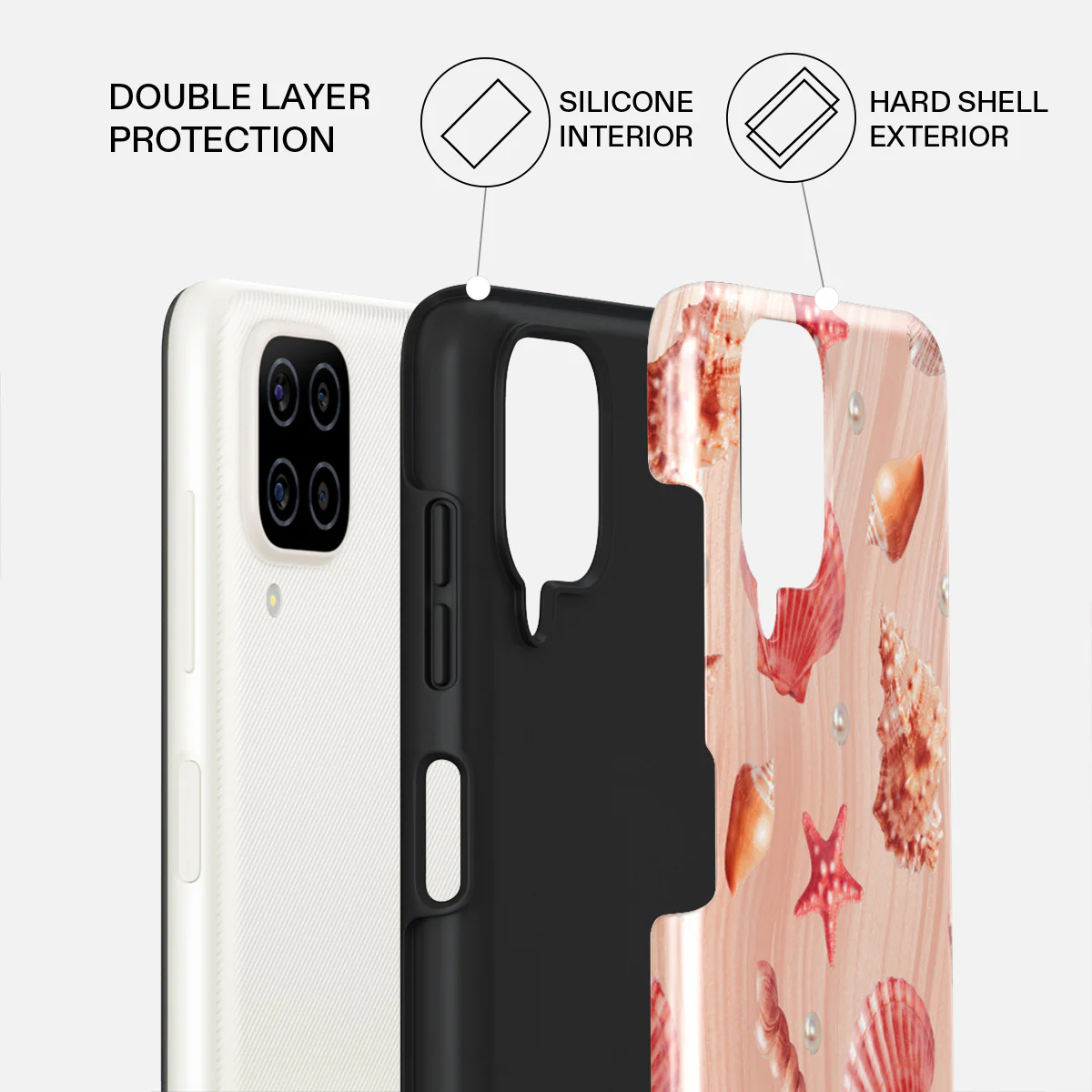 Seashells - Samsung Galaxy A12 4G Case - Image 2