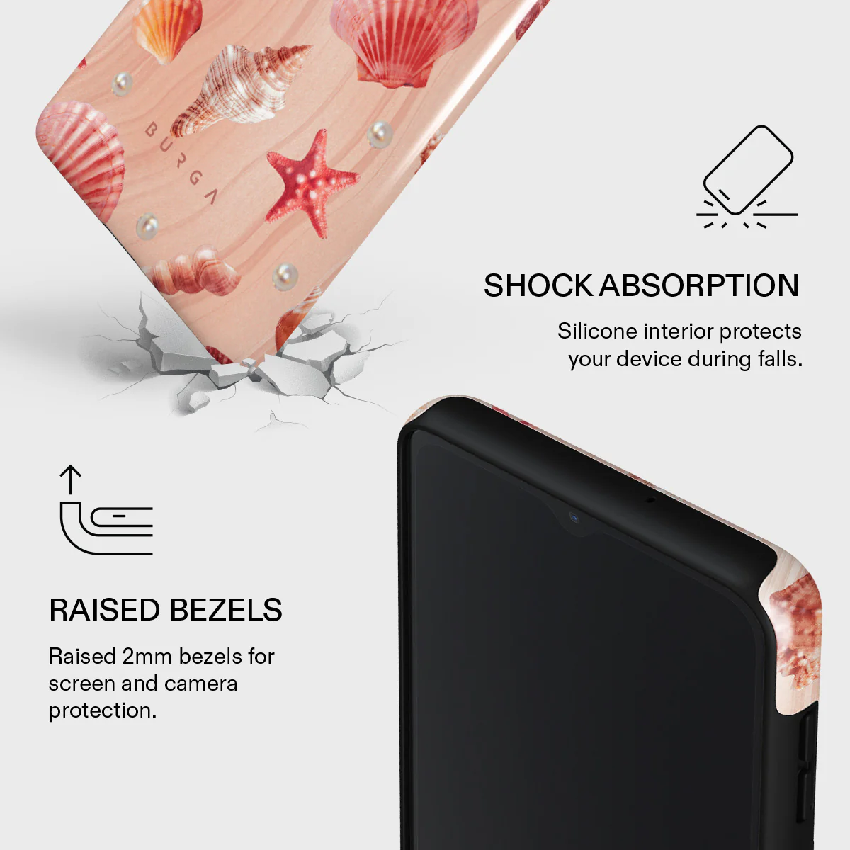 Seashells - Samsung Galaxy A12 4G Case - Image 4