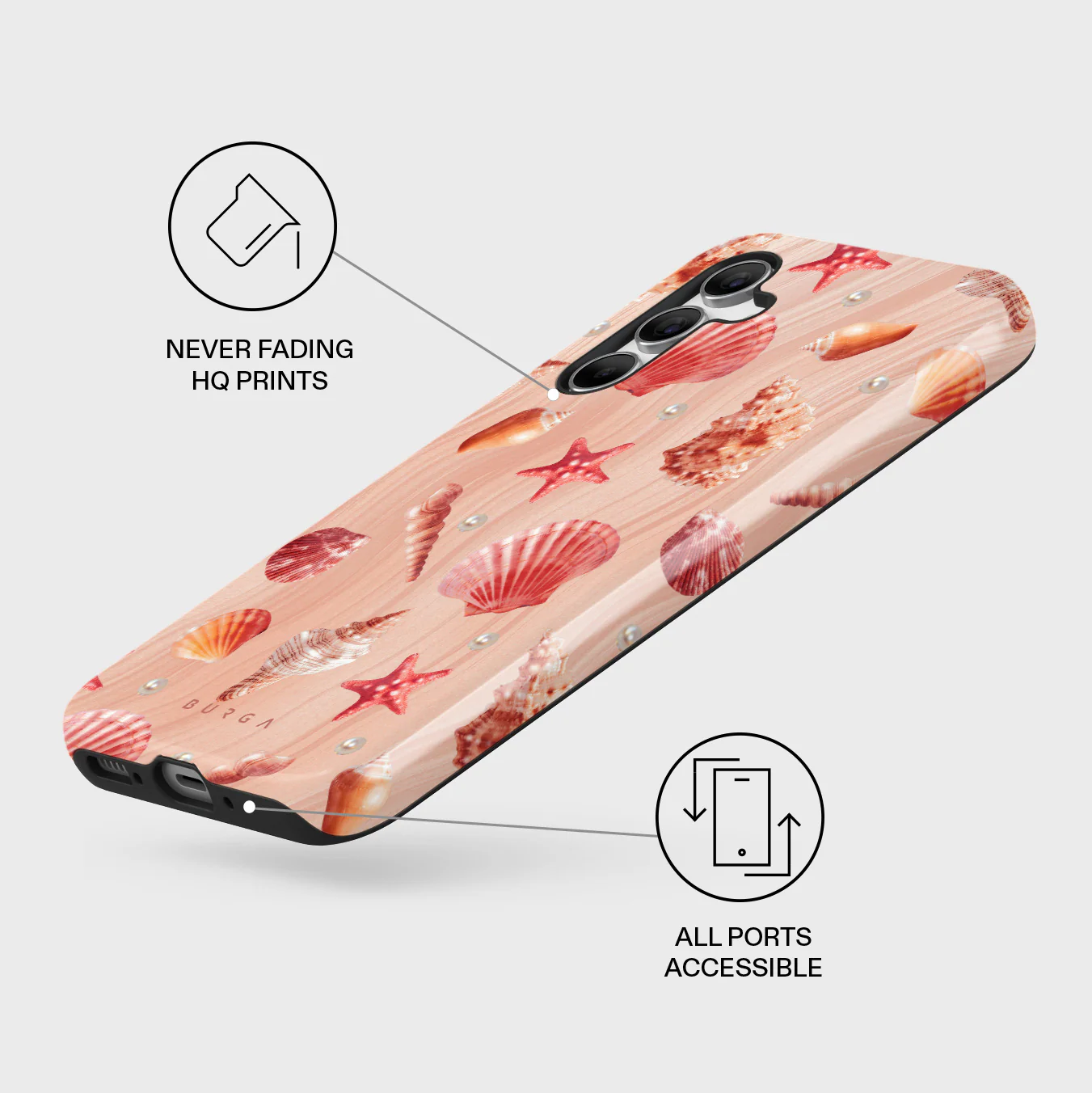 Seashells - Samsung Galaxy A54 Case - Image 3