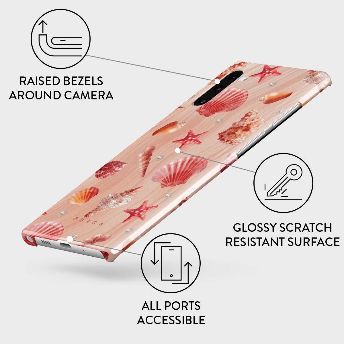 Seashells - Samsung Galaxy Note 10 Case - Image 3