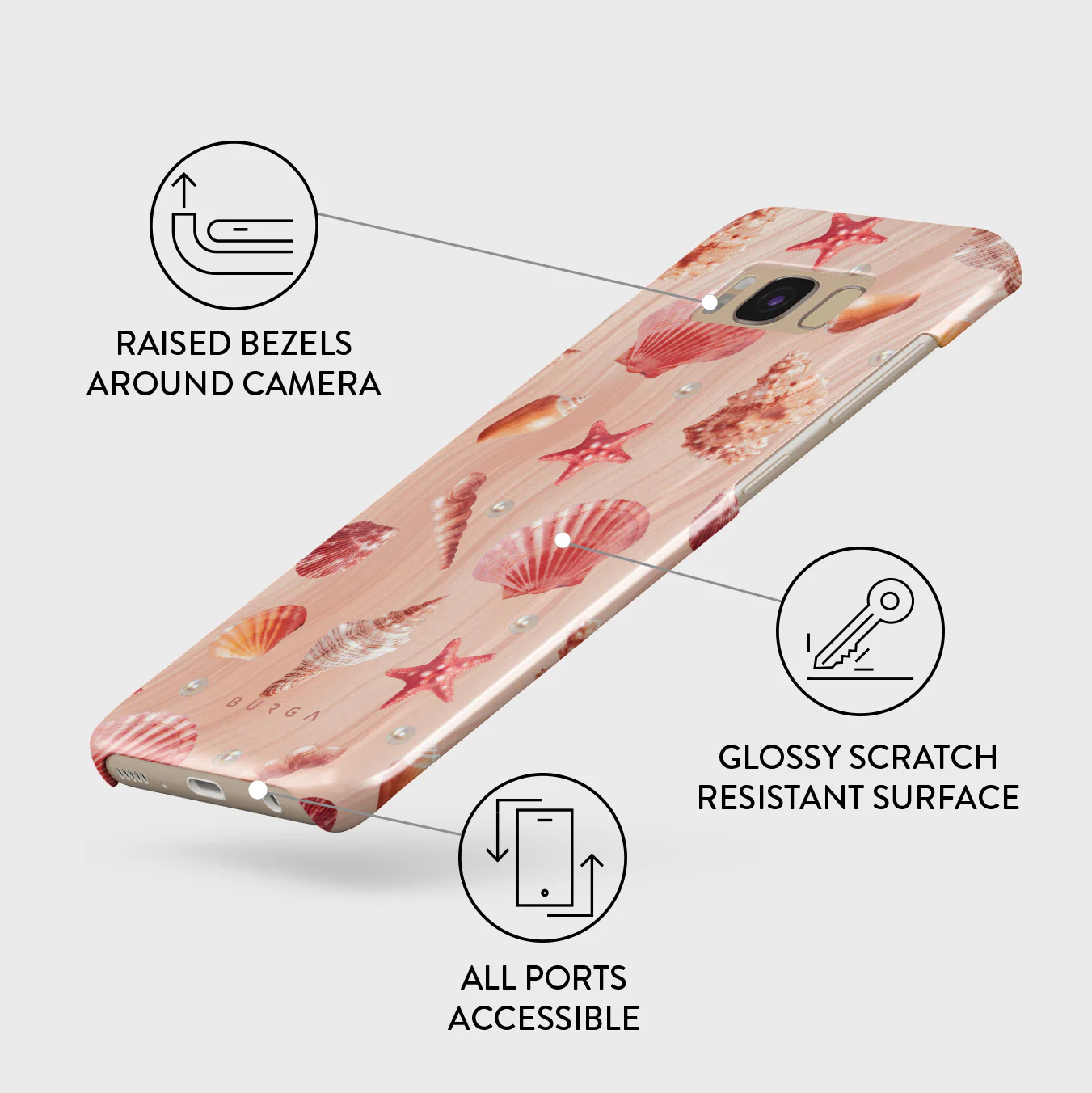 Seashells - Samsung Galaxy S8 Case - Image 3