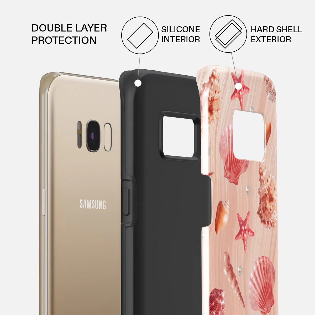 Seashells - Samsung Galaxy S8 Case - Image 6