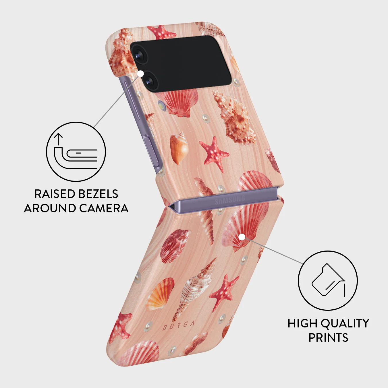 Seashells - Samsung Galaxy Z Flip 4 Case - Image 3