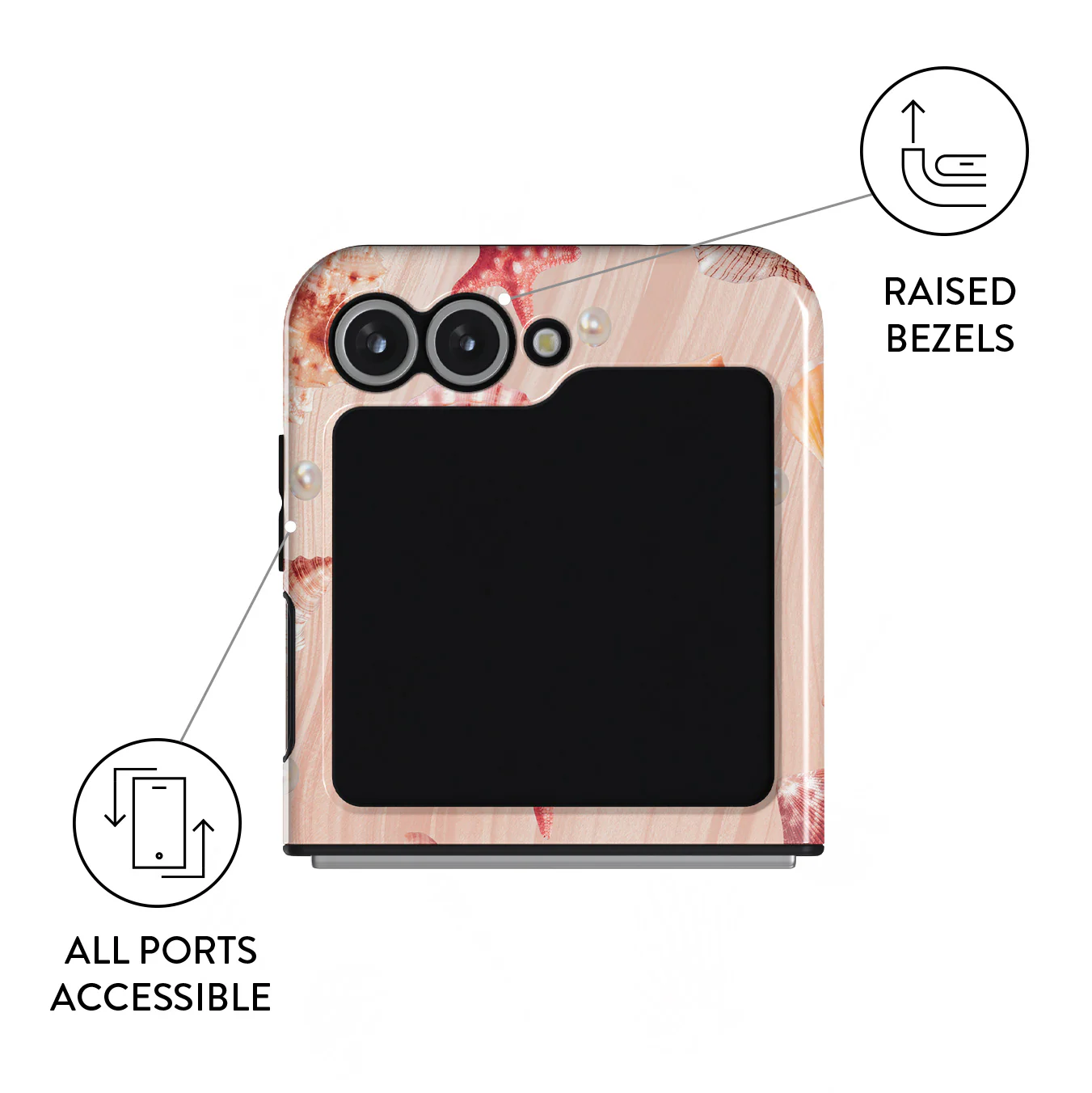 Seashells - Samsung Galaxy Z Flip 7 FE Case - Image 3