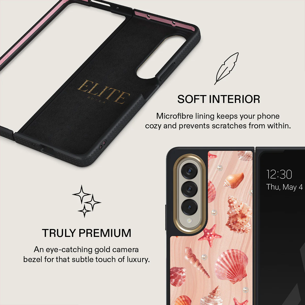 Seashells - Samsung Galaxy Z Fold 4 Case - Image 11