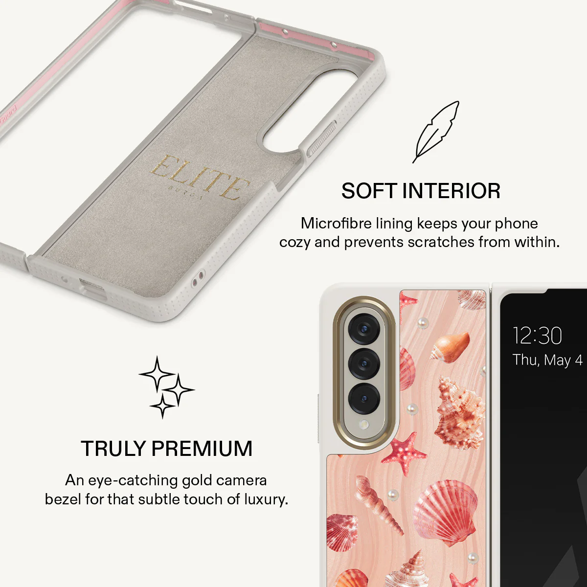 Seashells - Samsung Galaxy Z Fold 4 Case - Image 25