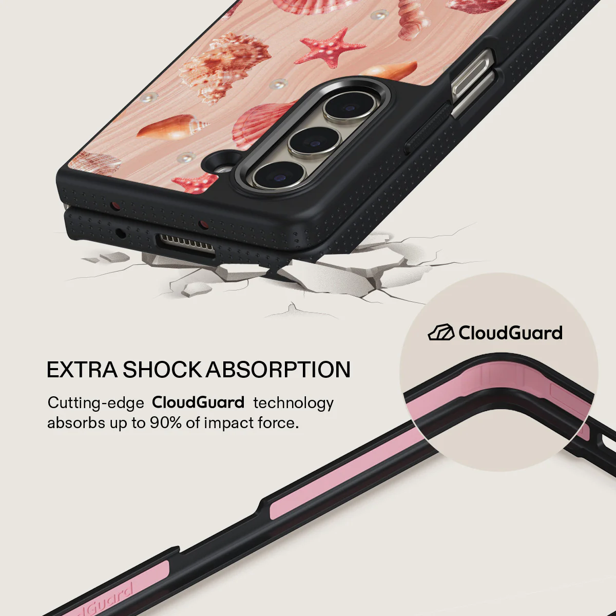 Seashells - Samsung Galaxy Z Fold 5 Case - Image 10