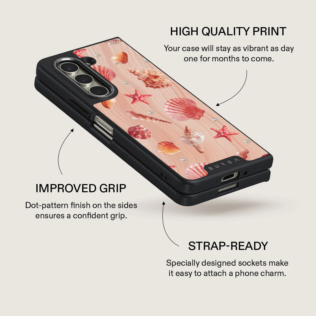 Seashells - Samsung Galaxy Z Fold 5 Case - Image 12