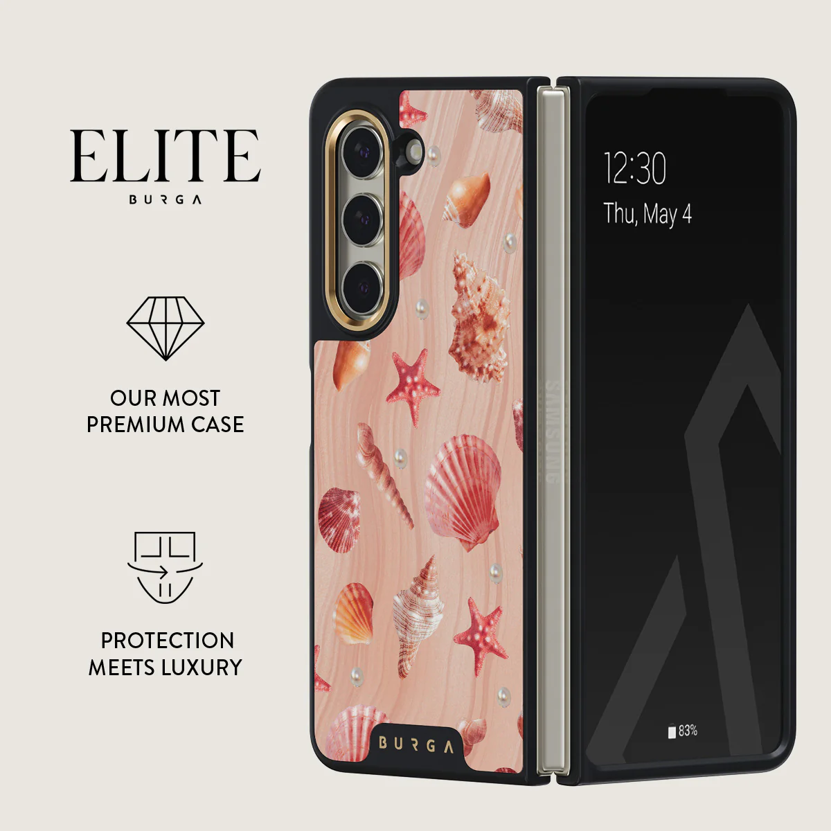 Seashells - Samsung Galaxy Z Fold 5 Case - Image 2