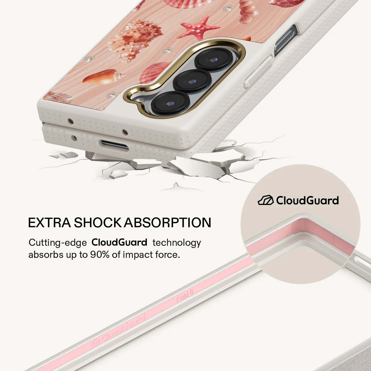 Seashells - Samsung Galaxy Z Fold 6 Case - Image 17