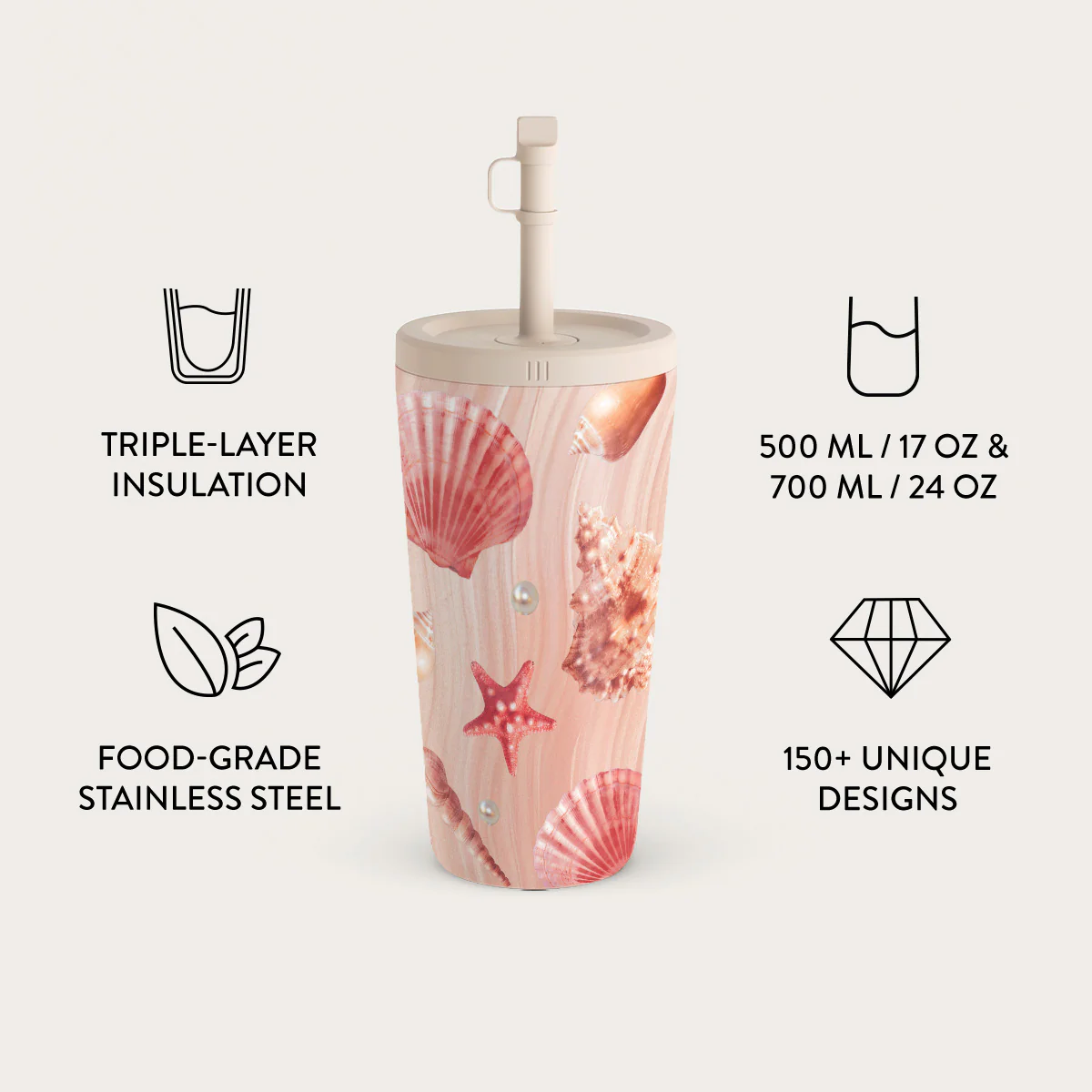 Seashells - Travel Mug - Image 8