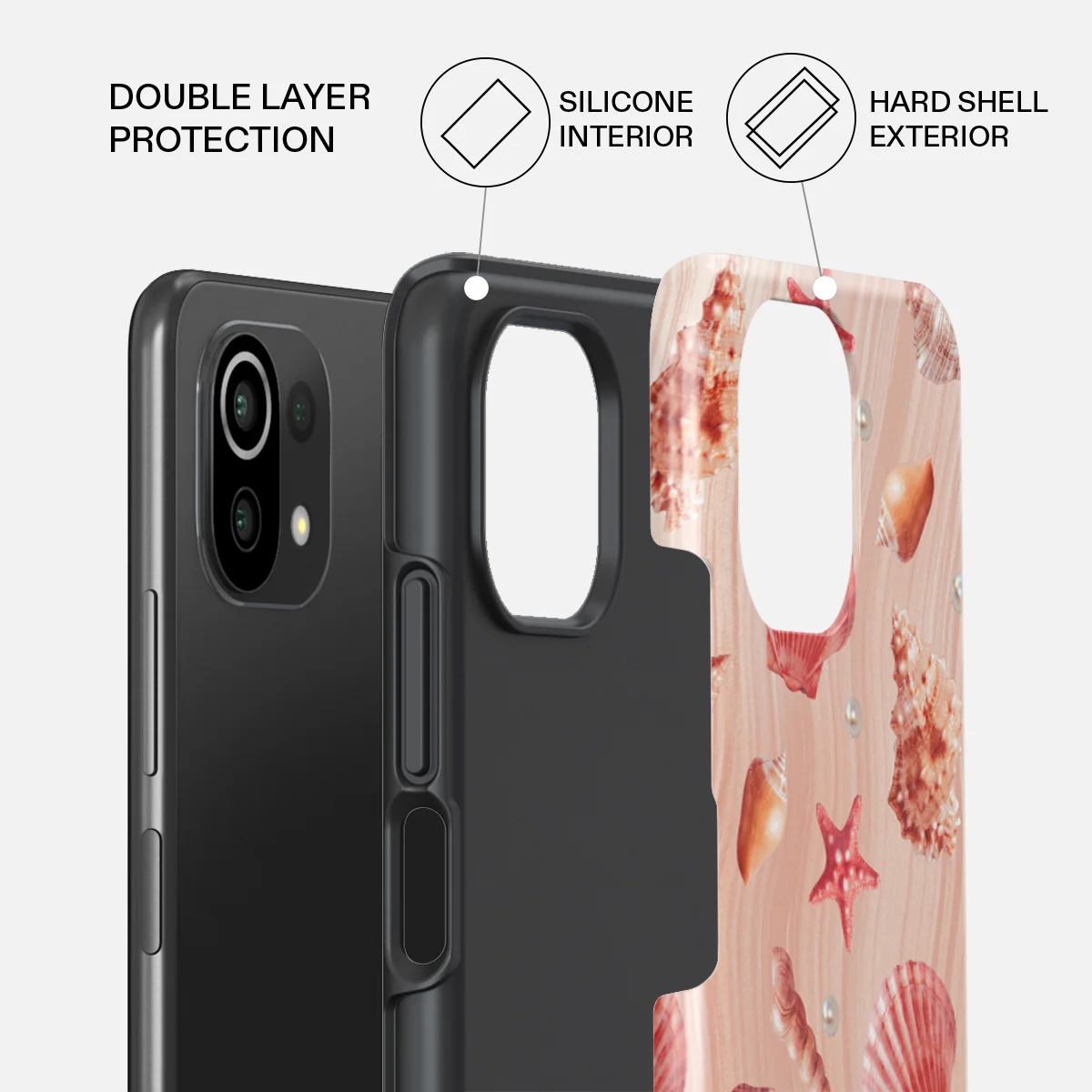 Seashells - Xiaomi Mi 11 Lite 4G / 5G Case - Image 2