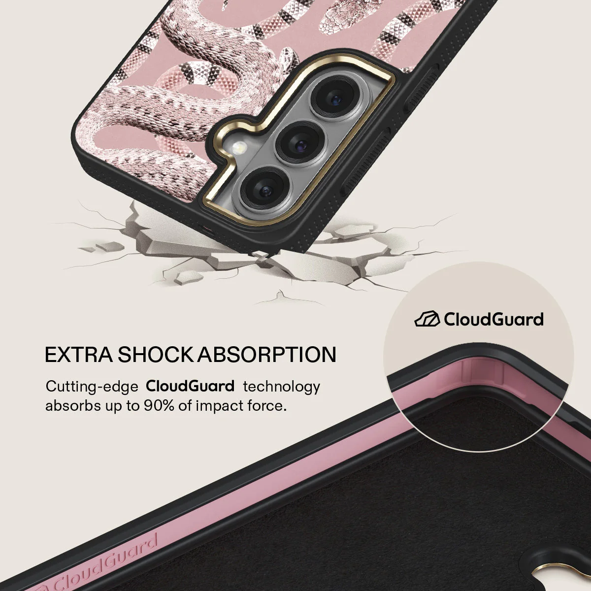 Poolside Glam - Snakes Samsung Galaxy S26 Plus Case - Image 7