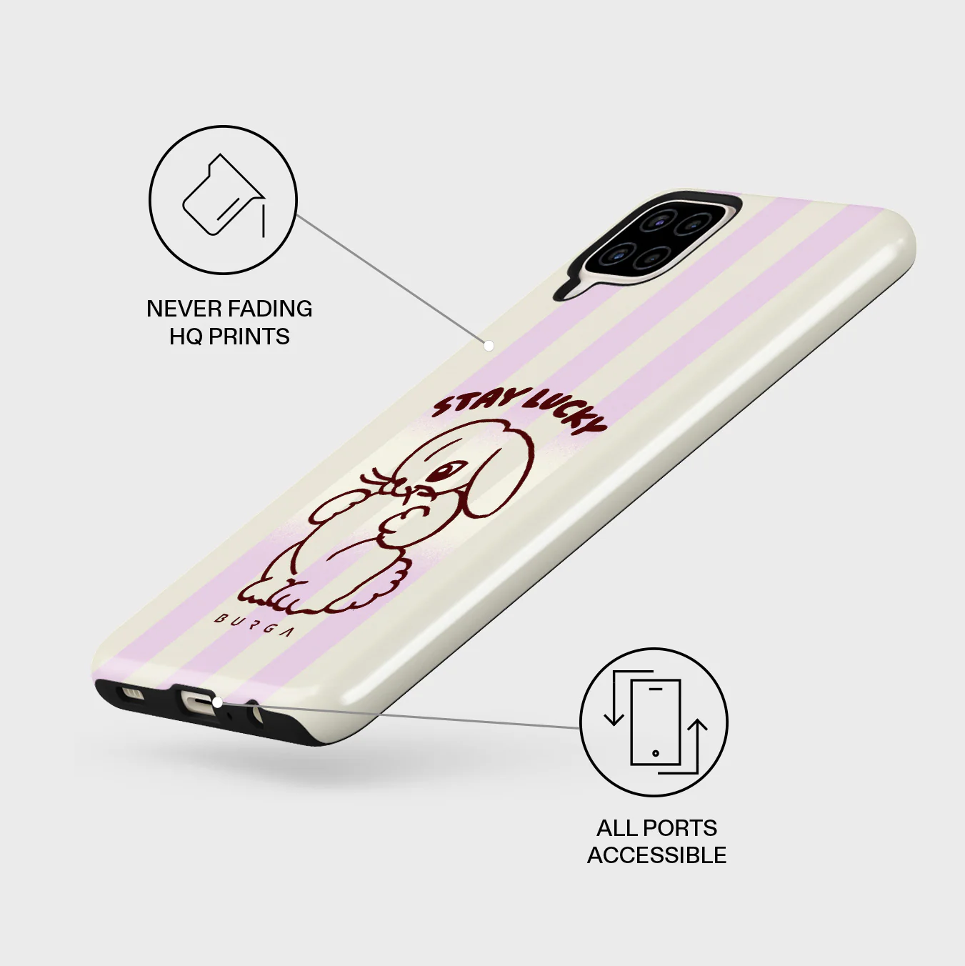 Stay Lucky - Samsung Galaxy A12 4G Case - Image 3