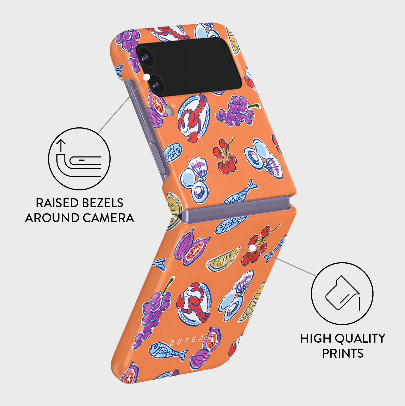 Sunset Dinner - Samsung Galaxy Z Flip 4 Case - Image 3