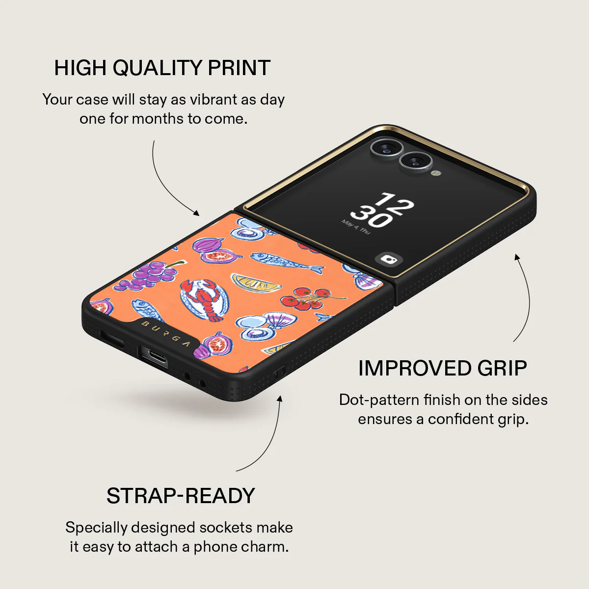 Sunset Dinner - Samsung Galaxy Z Flip 7 Case - Image 9
