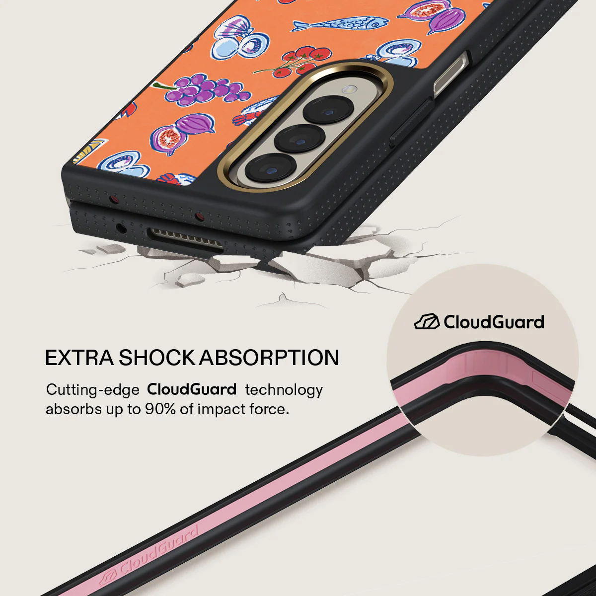 Sunset Dinner - Samsung Galaxy Z Fold 4 Case - Image 8