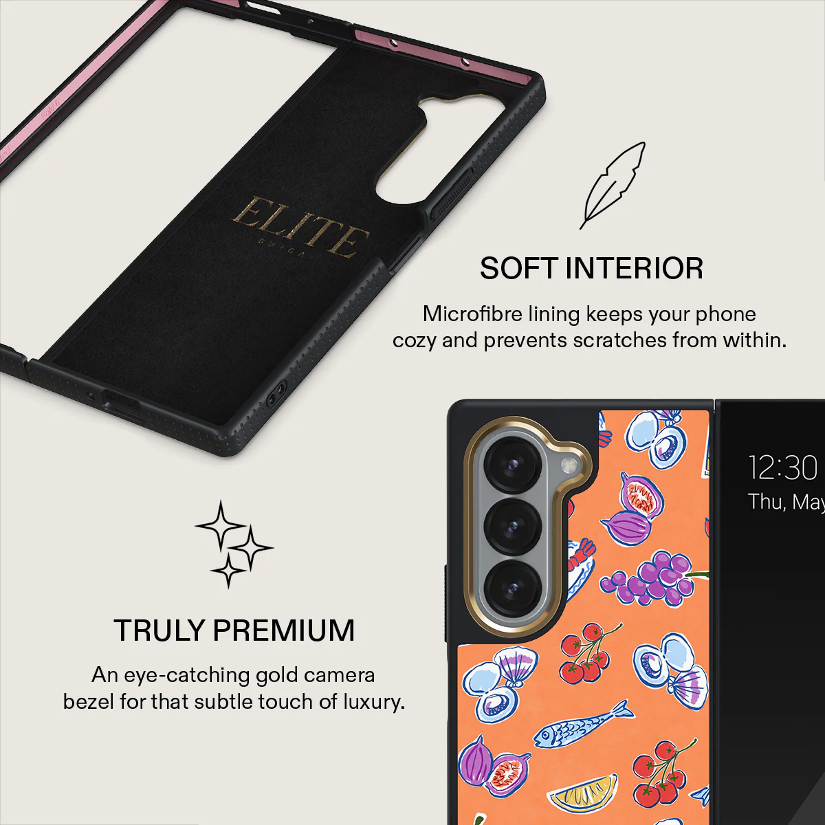 Sunset Dinner - Samsung Galaxy Z Fold 6 Case - Image 6