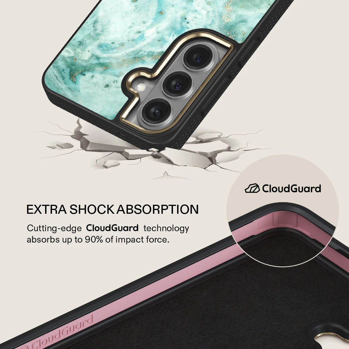 Uluwatu Waves - Teal Samsung Galaxy S26 Case - Image 7