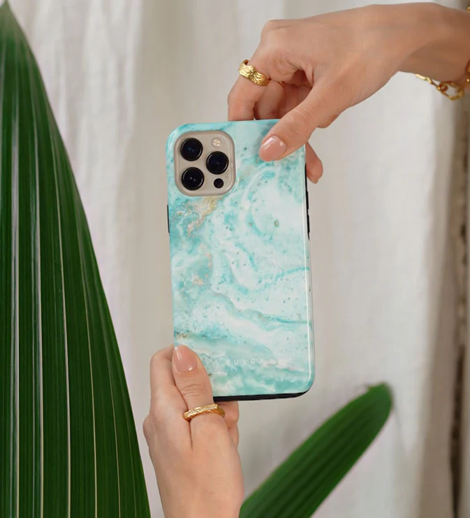 Uluwatu Waves - Teal Samsung Galaxy S26 Plus Case - Image 40
