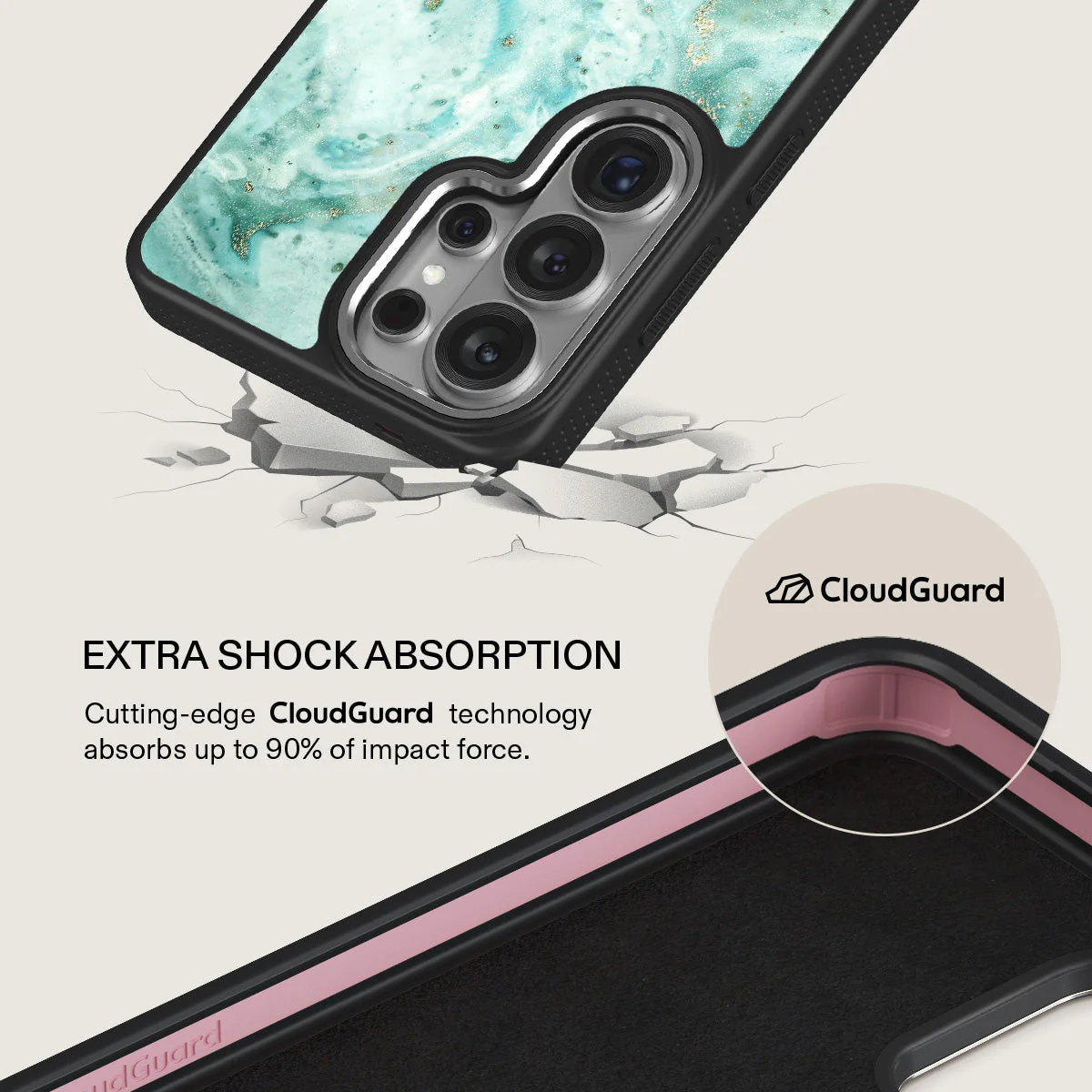 Uluwatu Waves - Teal Samsung Galaxy S26 Ultra Case - Image 21