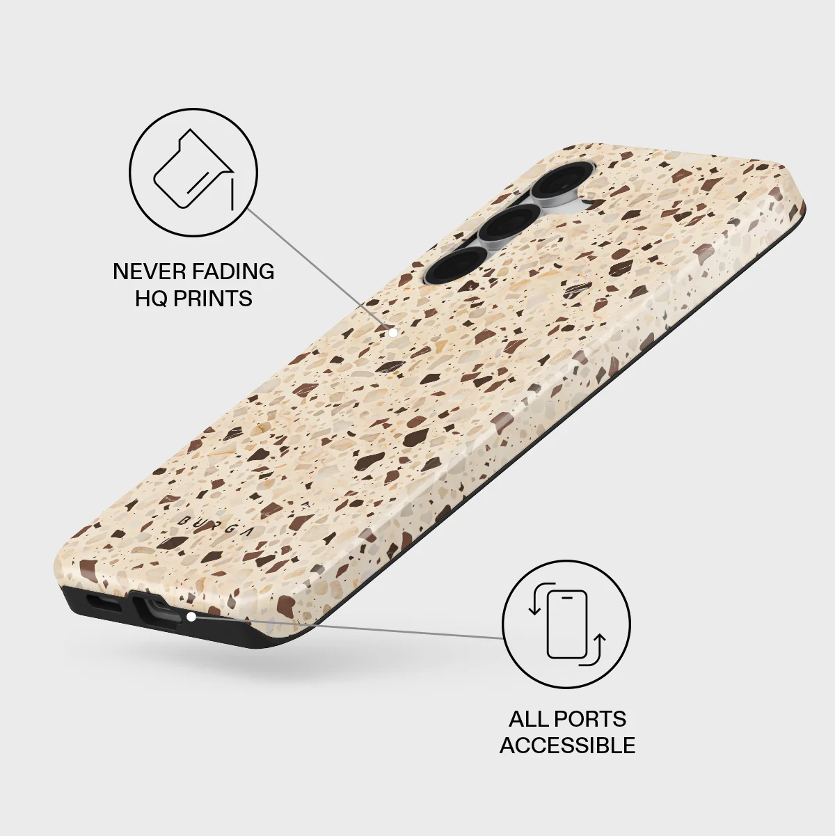 Distant Noise - Terazzo Samsung Galaxy S25 FE Case - Image 3