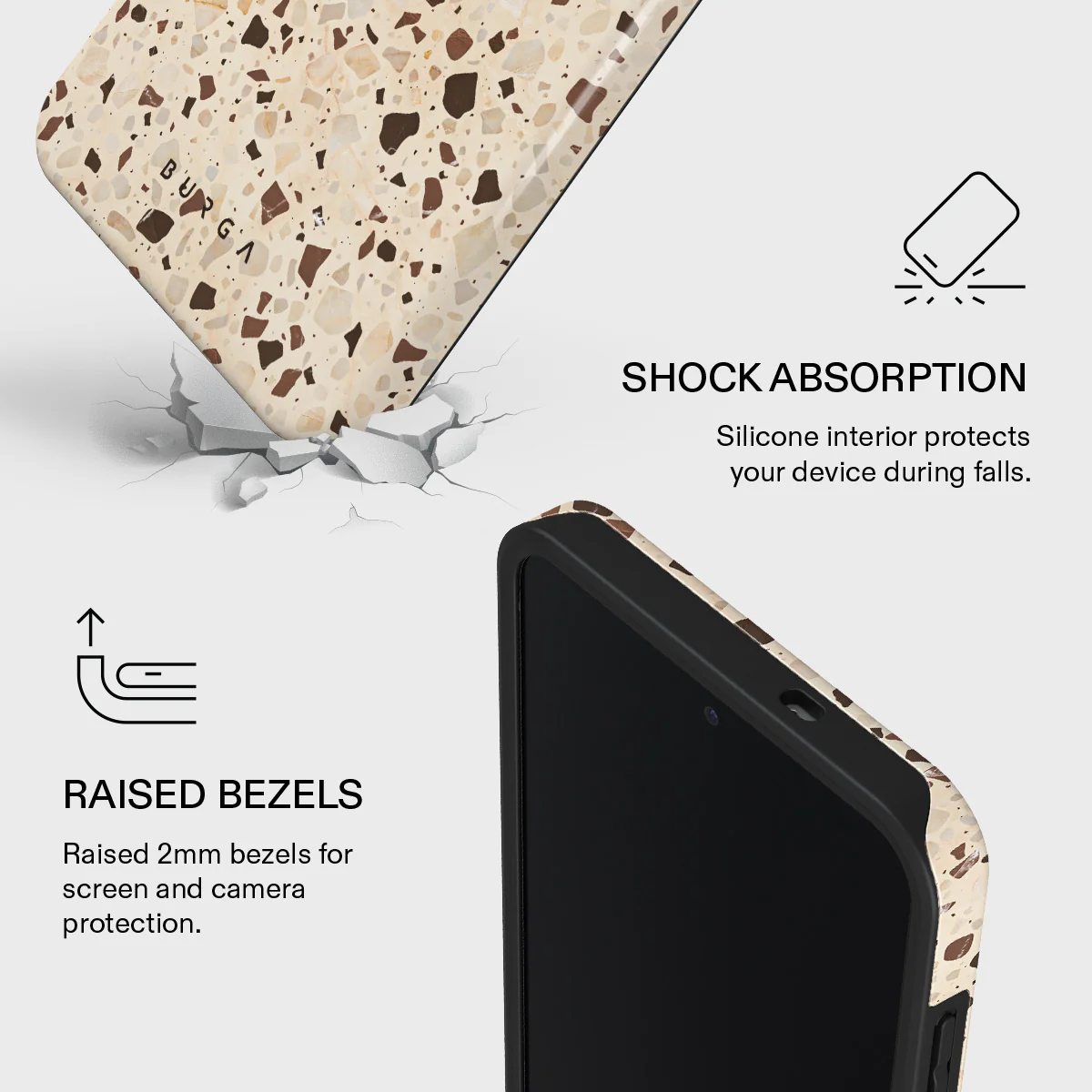 Distant Noise - Terazzo Samsung Galaxy S25 FE Case - Image 4