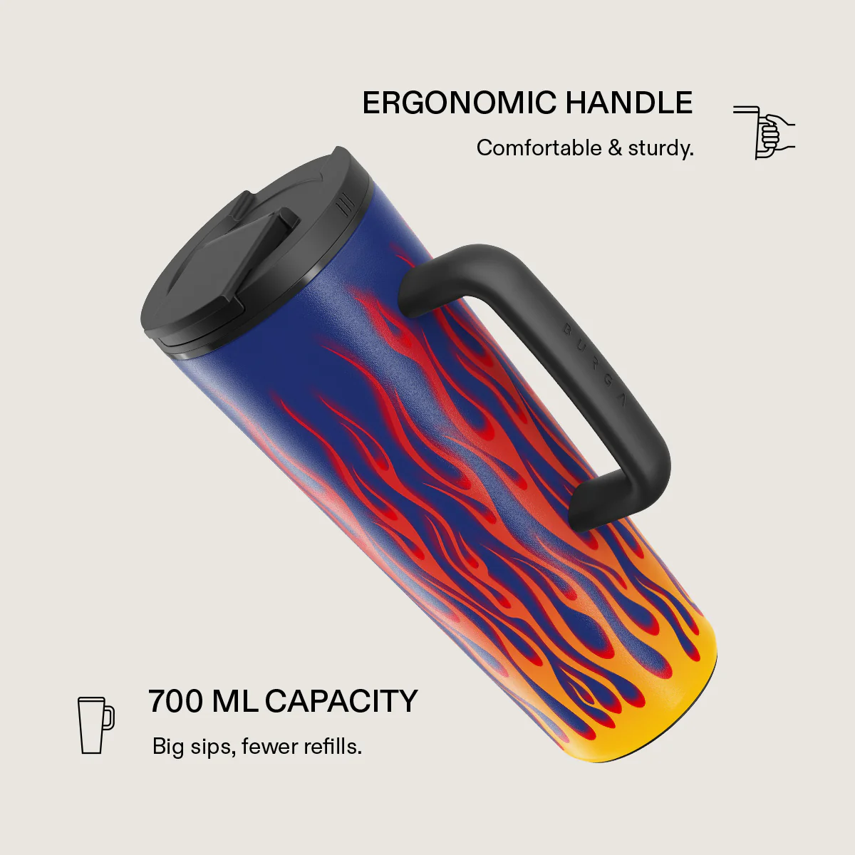 Tribal - EasyGrip Travel Mug - Image 2