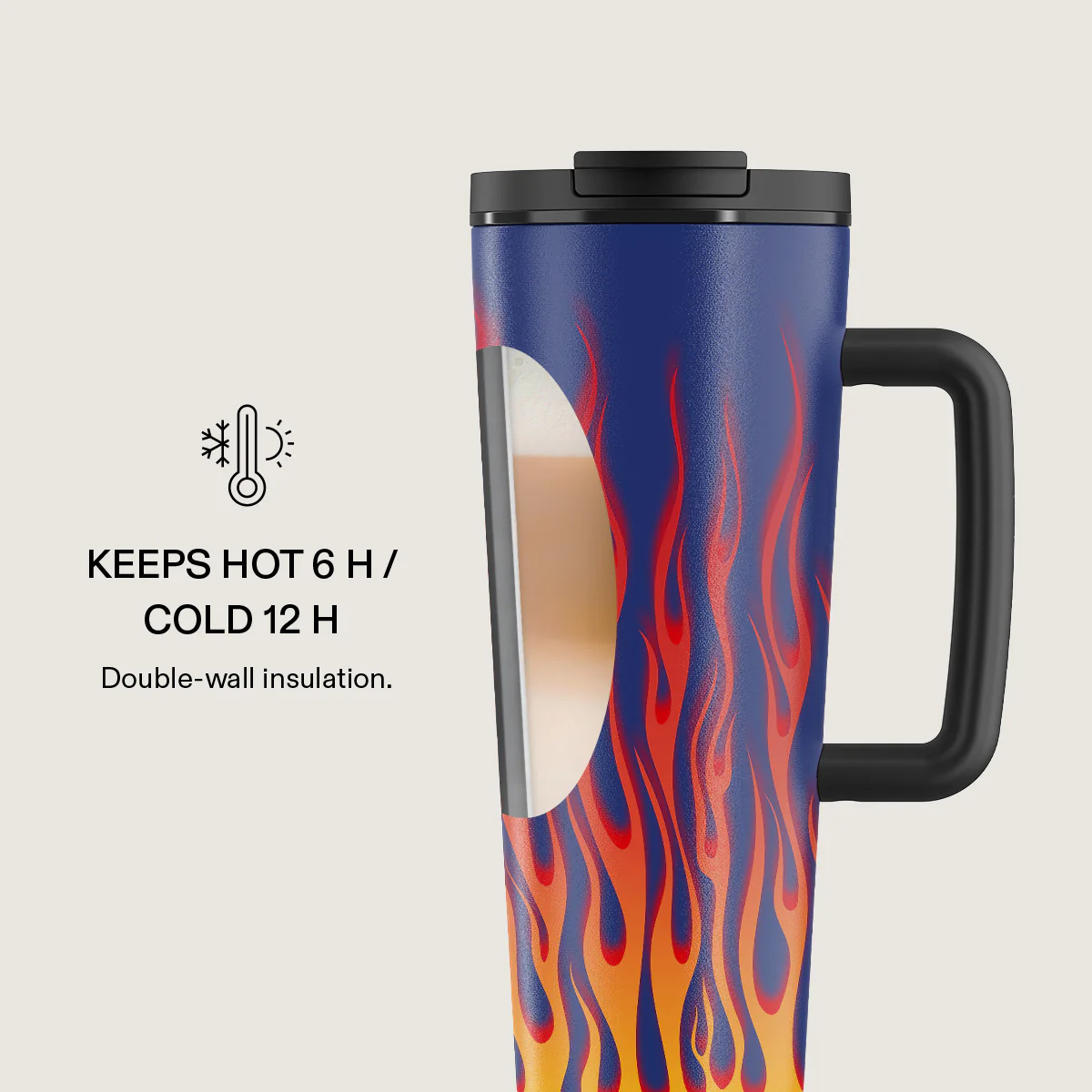 Tribal - EasyGrip Travel Mug - Image 4