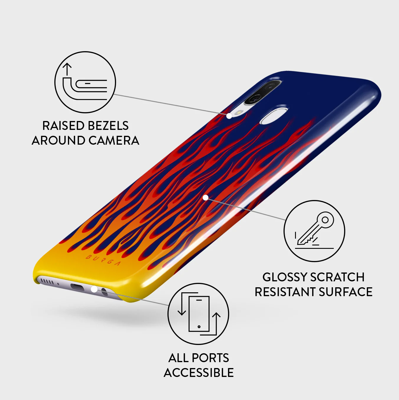 Tribal - Samsung Galaxy A40 Case - Image 3