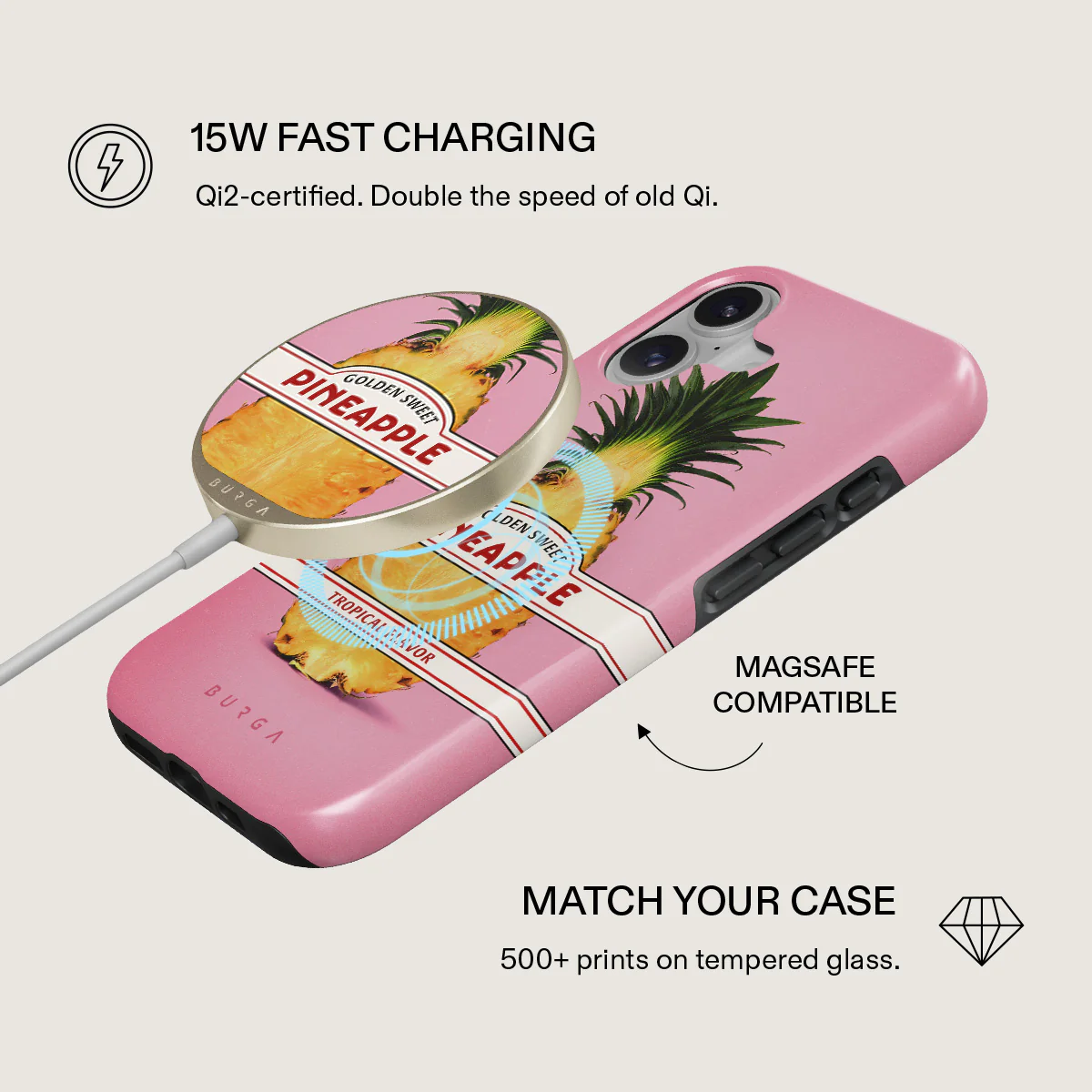 Tropical Flavour - Magnetic Wireless Charger - Image 2