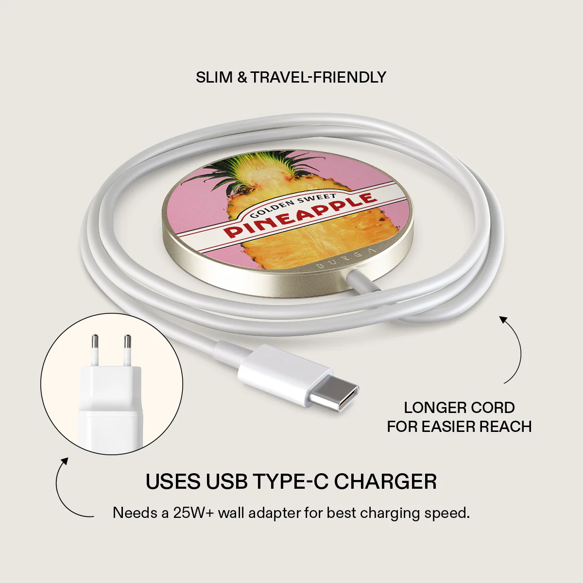 Tropical Flavour - Magnetic Wireless Charger - Image 3
