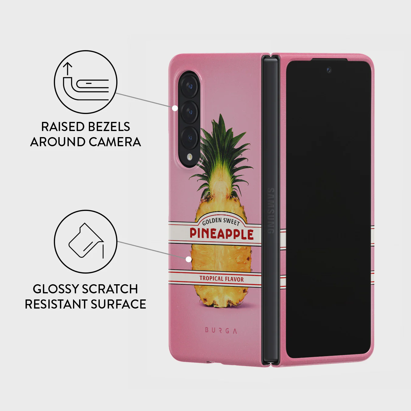 Tropical Flavour - Samsung Galaxy Z Fold 3 Case - Image 3