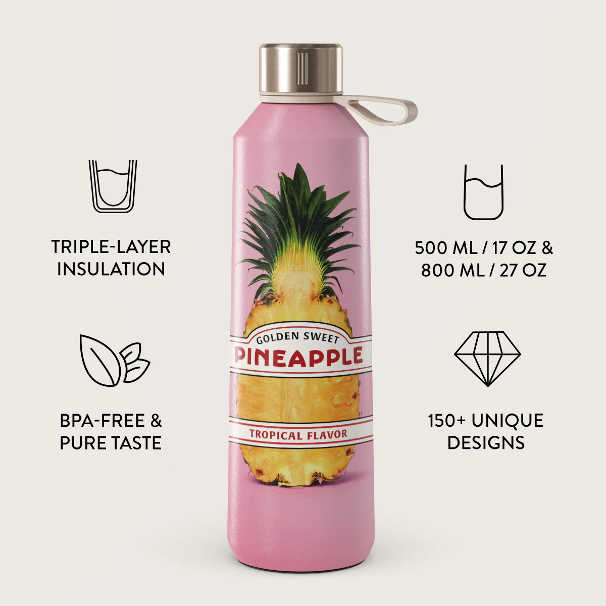 Tropical Flavour - Water Bottle - Image 3