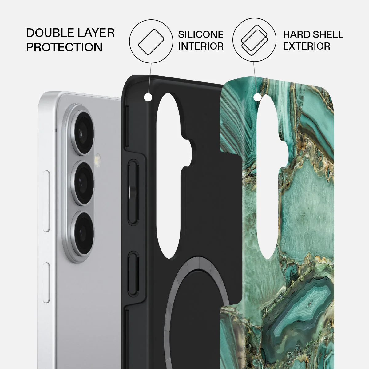 Ubud Jungle - Turquoise Samsung Galaxy S26 Case - Image 2