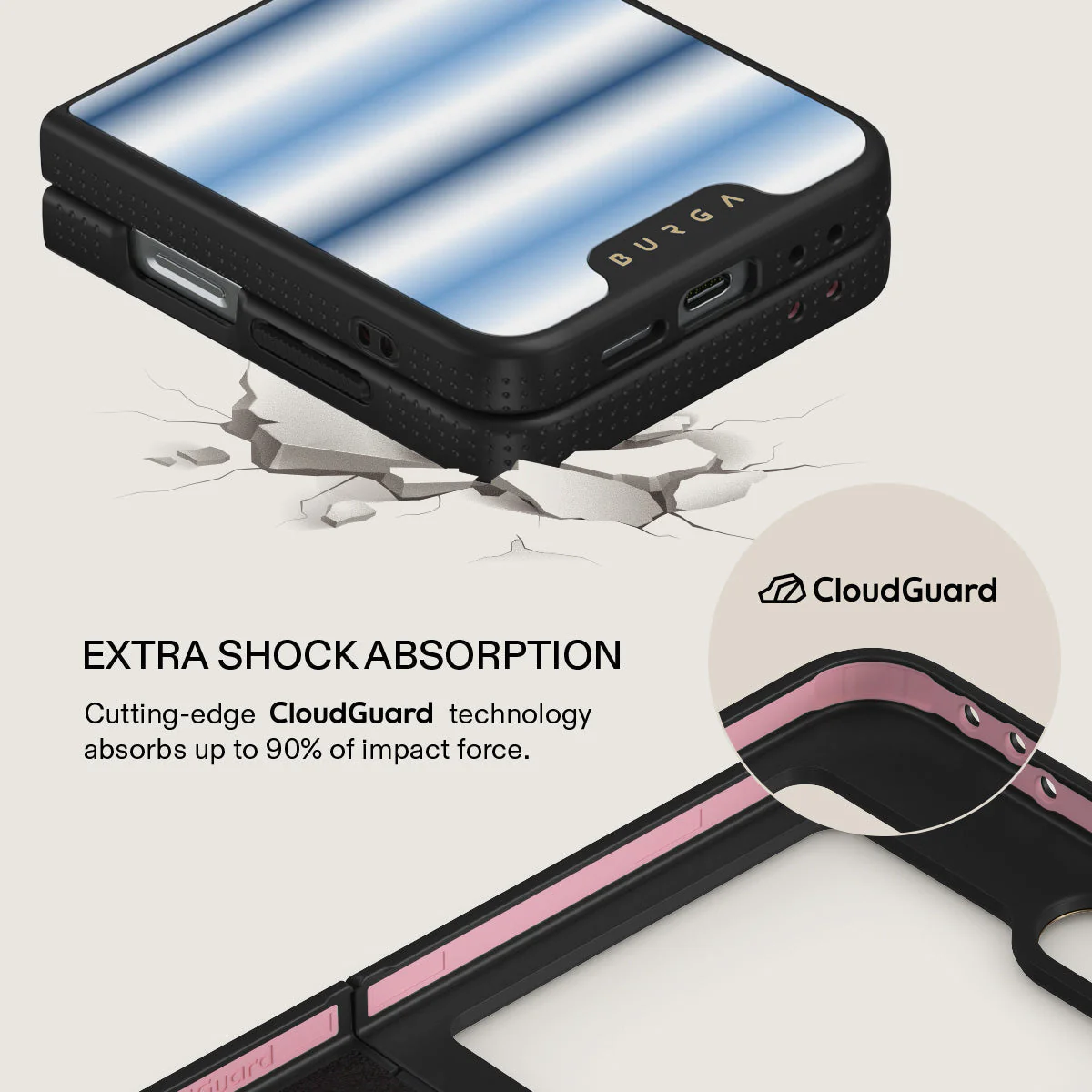 White Noise - Samsung Galaxy Z Flip 6 Case - Image 8