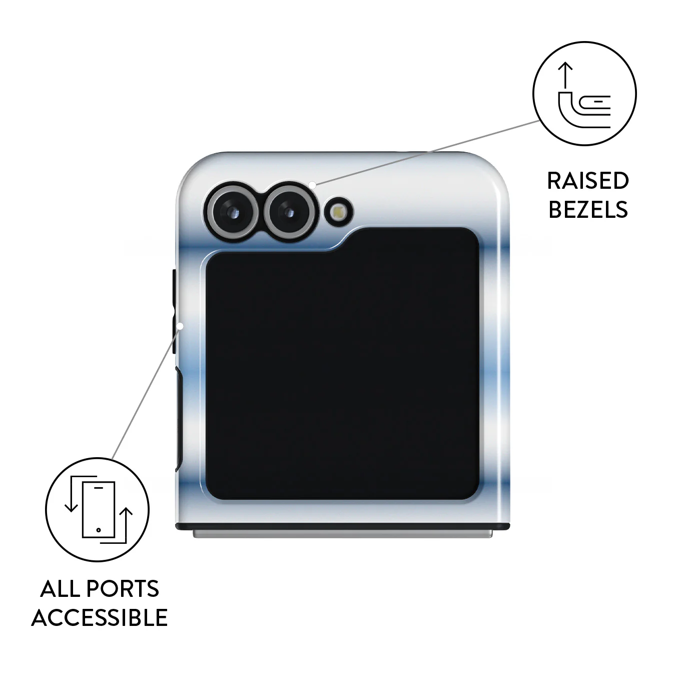White Noise - Samsung Galaxy Z Flip 7 FE Case - Image 3