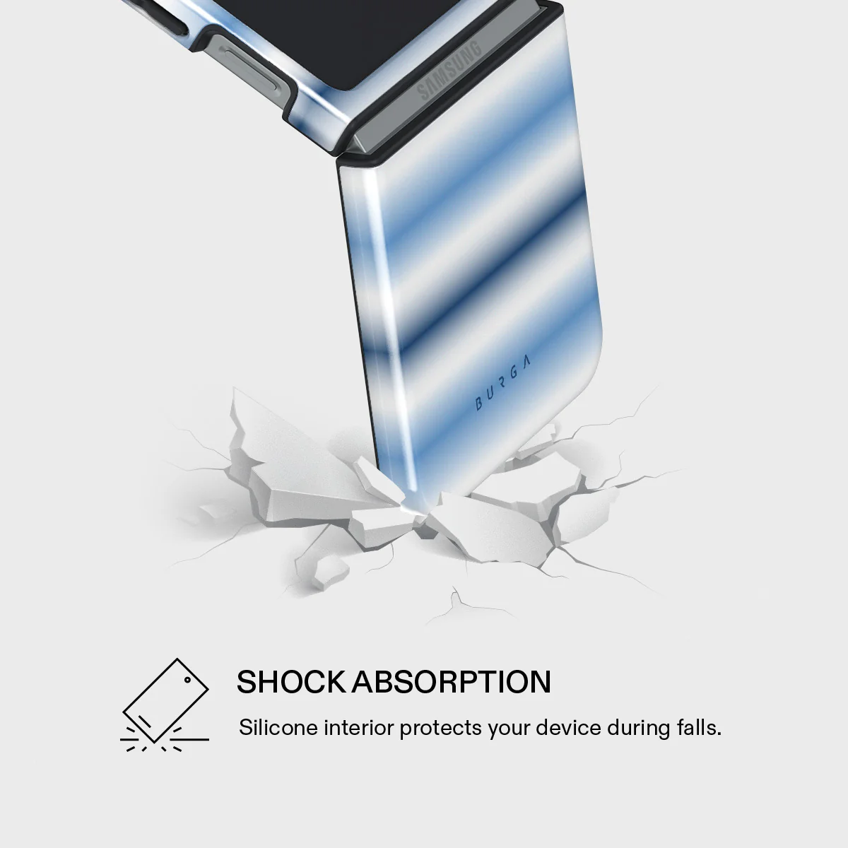 White Noise - Samsung Galaxy Z Flip 7 FE Case - Image 4