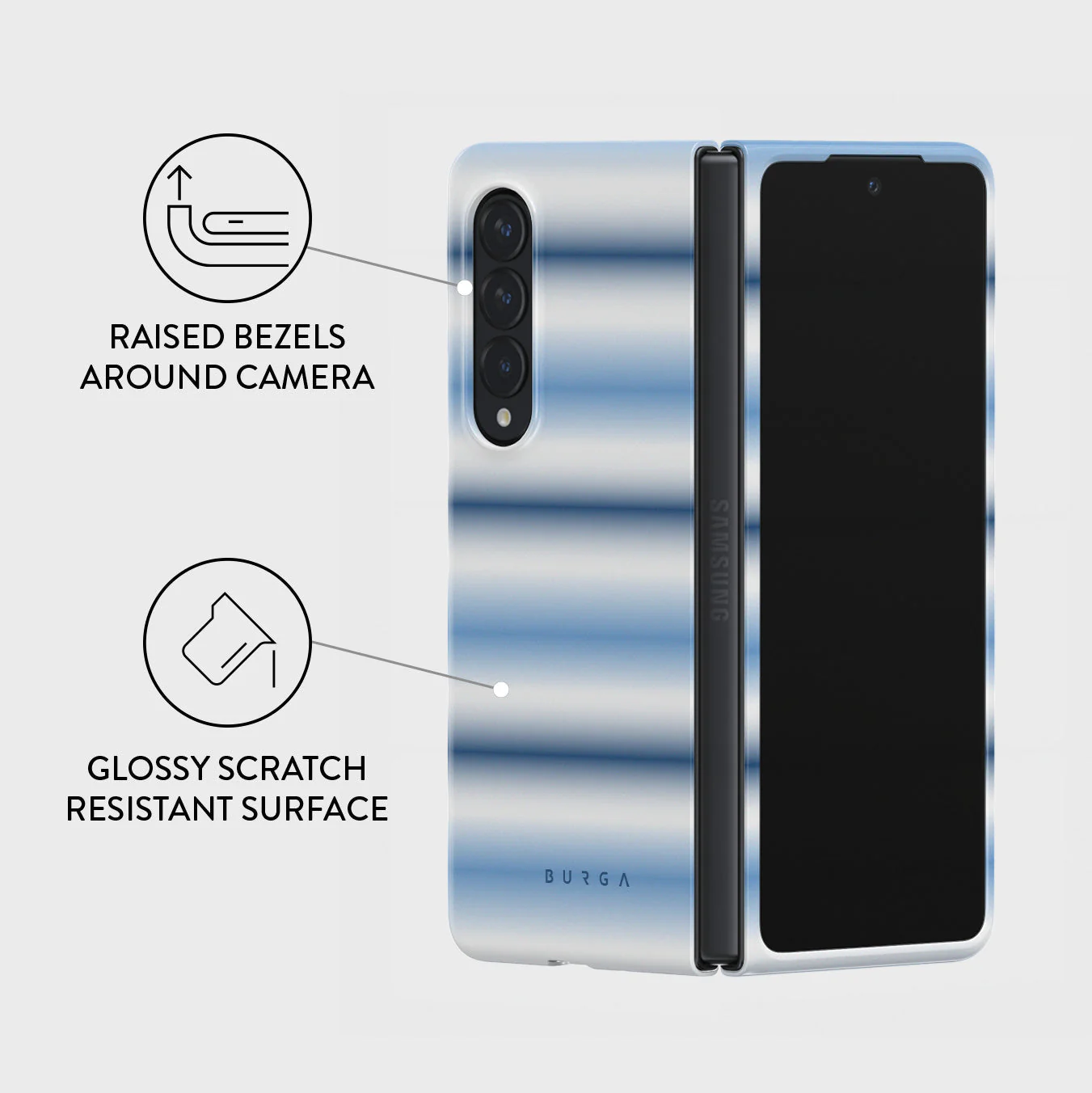 White Noise - Samsung Galaxy Z Fold 4 Case - Image 3