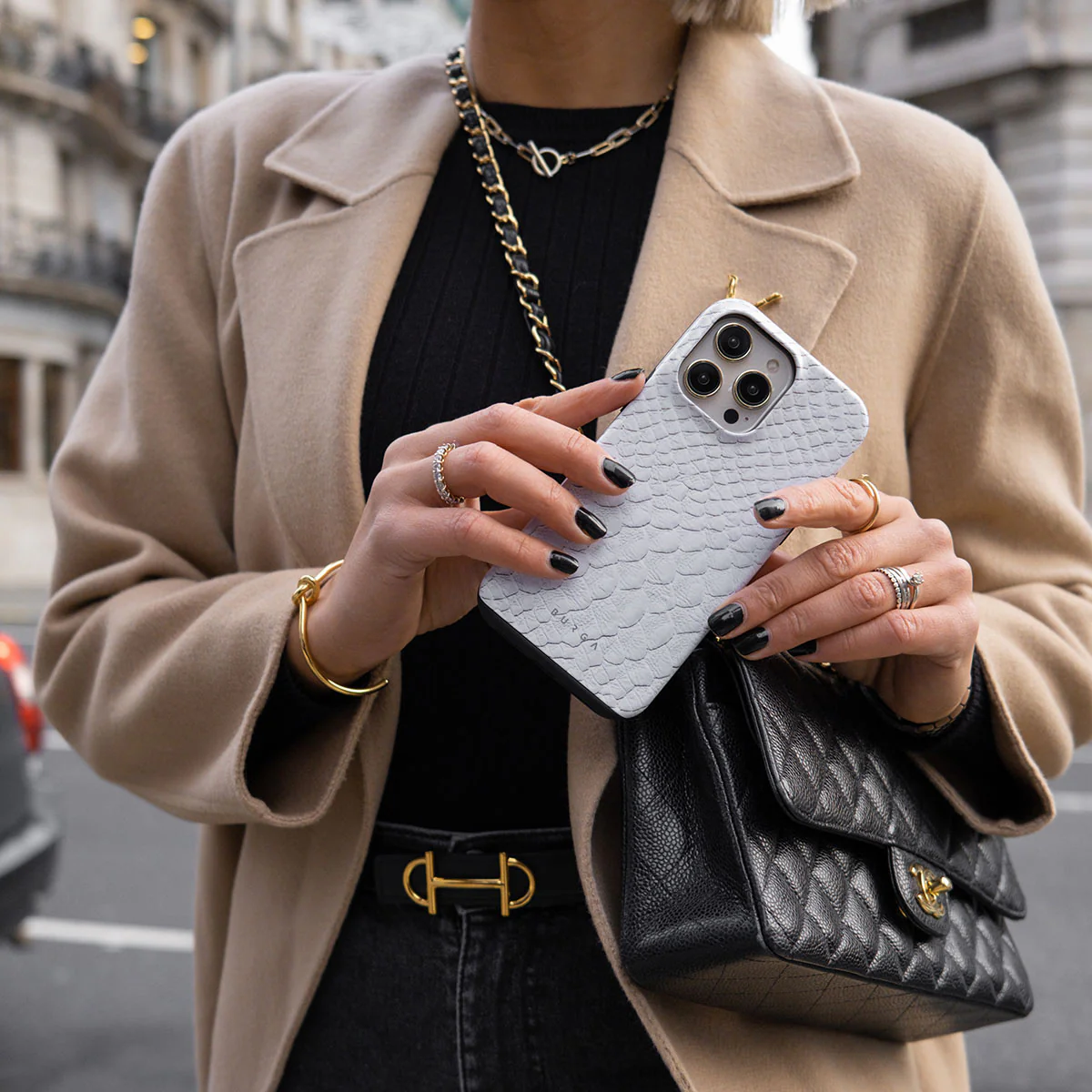 Glacial Desert - White Snakeskin Xiaomi 15T Case - Image 6