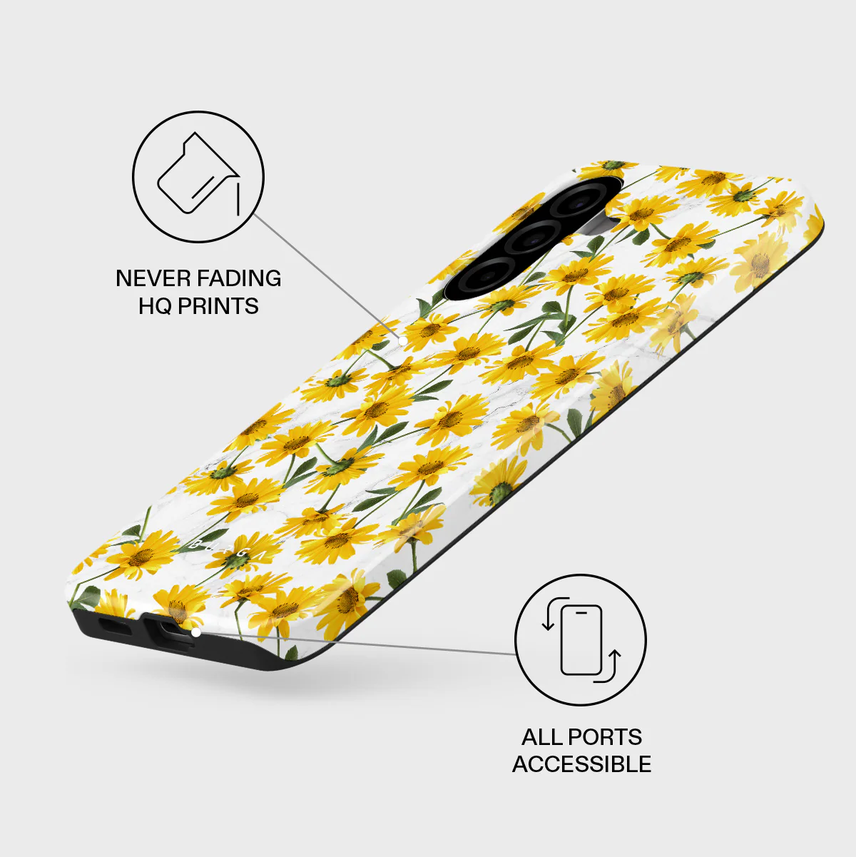 Summer Scent - Yellow Flower Samsung Galaxy A57 5G Case - Image 3