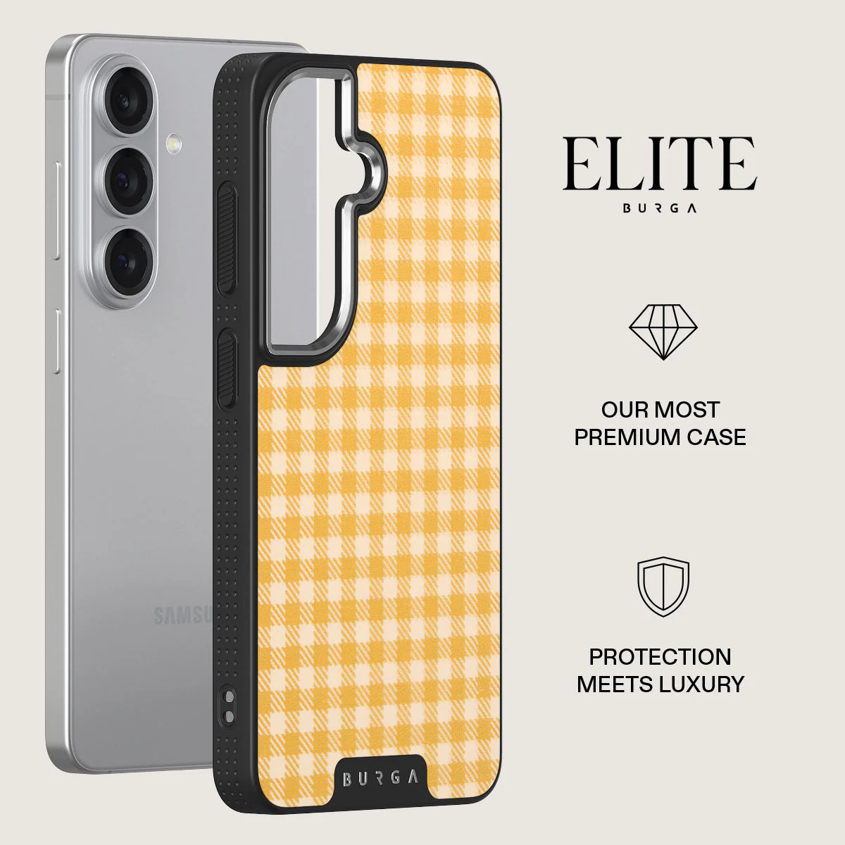 Tuscan Sun - Yellow Plaid Samsung Galaxy S26 Plus Case - Image 20
